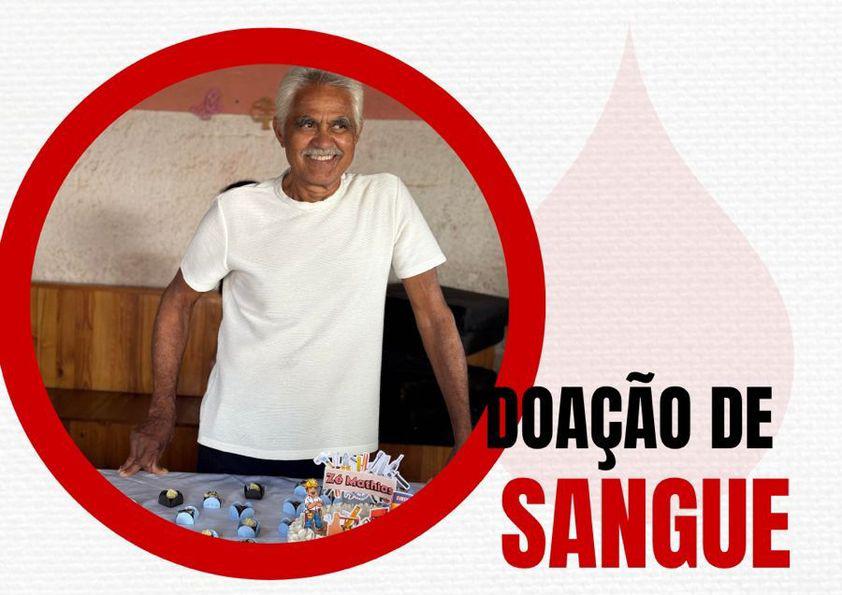 Família faz campanha de doação de sangue para homem internado no São Vicente